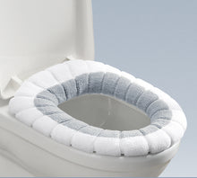 Load image into Gallery viewer, 3pcs Toilet Seat Cover Pads AG Silver Ion Antibacterial   Winter   Warm
