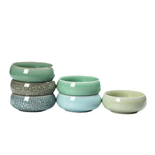Load image into Gallery viewer, Ashtray Longquan Celadon Tea Basin Tea Utensils Cup Writing-Brush Washer Ice Cracked Ceramics Hydroponic Bowl Lotus
