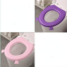 Load image into Gallery viewer, 3pcs Toilet Seat Cover Pads Household   Four Seasons Happy Day Washer Non-Silicone
