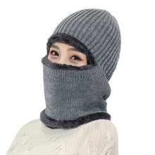 Lade das Bild in den Galerie-Viewer, Warm Winter Knit Beanie Hats Scarf Fleece-Lined Thermal Outdoor Cycling Cold Protection Men's Pullover Unisex
