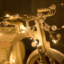 Load image into Gallery viewer, 3M Pearl Light String Holiday Lamp AAA Battery Operate Weddings Gardens Jewelry Decoration
