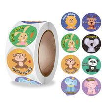 Load image into Gallery viewer, 2x500pcs Christmas Xmas How Smart Well Done Great Work Fantastic Child Encouragement Sticker tape
