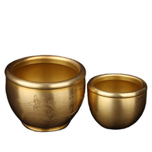 Lade das Bild in den Galerie-Viewer, Ashtray Copper Cylinder Decoration Copper  Copper Cornucopia Cylinder Living Room Study Cylinder Decoration Ashtray

